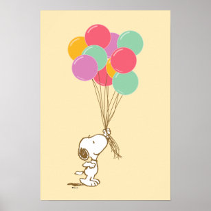 Snoopy und Balloons Poster