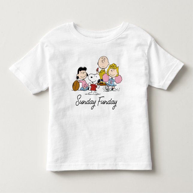 Snoopy und der Gang Play Football Kleinkind T-shirt (Vorderseite)
