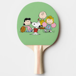 Snoopy und der Gang Play Football Tischtennis Schläger