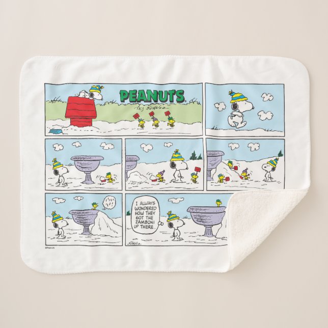 Snoopy und die Zamboni-Crew Sherpadecke (Vorderseite (Horizontal))