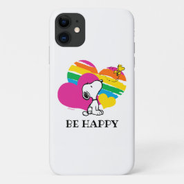Snoopy und Holz | Rainbow Hearts Case-Mate iPhone Hülle