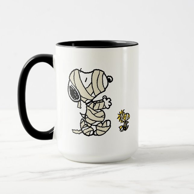 Snoopy und Holzmumies Tasse (Links)