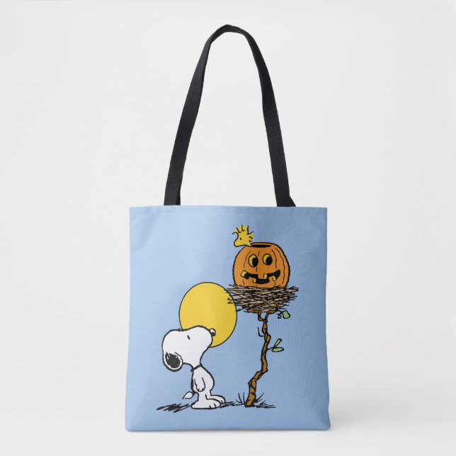Snoopy und Holznest mit Jack O' Lantern (Vorderseite)
