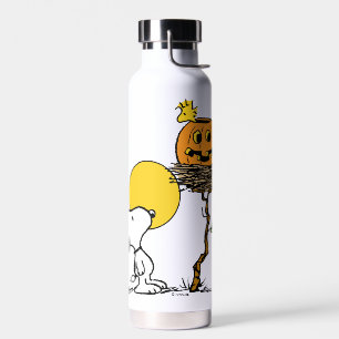 Snoopy und Holznest mit Jack O' Lantern Trinkflasche