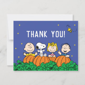 Snoopy und Pumpkin Erster Geburtstag Vielen Dank Einladung