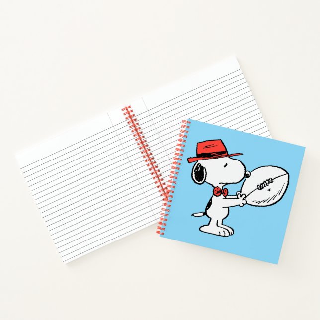 Snoopy Varsity Sports Football Notizbuch (Innenseite)
