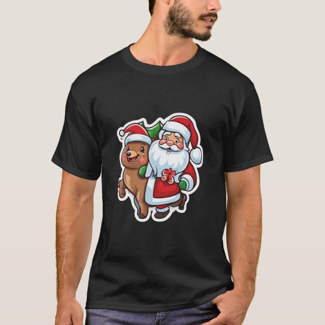Snoopy Weihnachts-T - Shirt | Fest-Erdnüsse-Appare (Vorderseite)