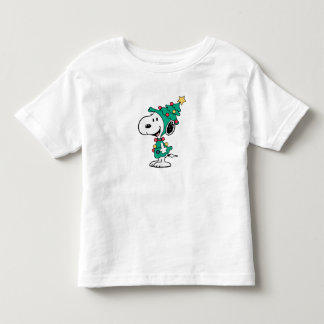 Snoopy-Weihnachtsbäume Kleinkind T-shirt