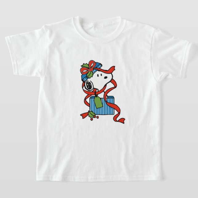Snoopy Weihnachtsgeschenk T-Shirt (Ablage )