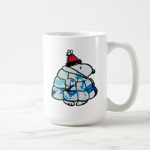 Snoopy Winter Gem Puffer Jacke Kaffeetasse