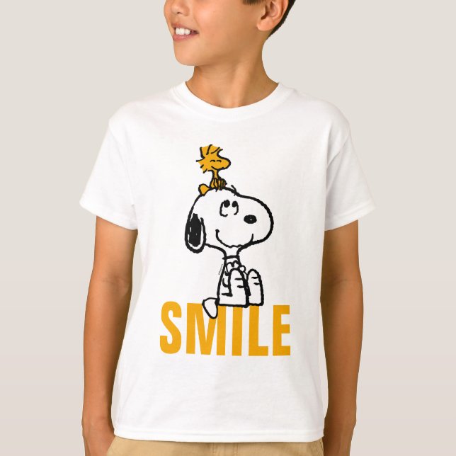 Snoopy & Woodstock - Alles Lächeln T-Shirt (Vorderseite)
