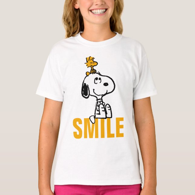Snoopy & Woodstock - Alles Lächeln T-Shirt (Vorderseite)