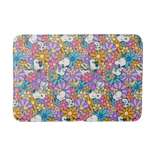 Snoopy & Woodstock Blumenmuster Badematte