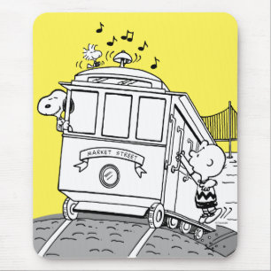 Snoopy, Woodstock & Charlie Brown auf einem Trolle Mousepad