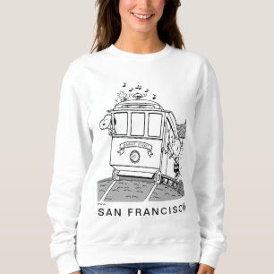 Snoopy, Woodstock & Charlie Brown auf einem Trolle Sweatshirt