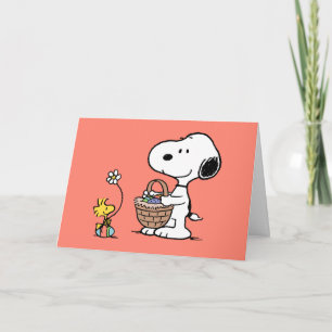 Snoopy & Woodstock Happy Osterurlaub Card Feiertagskarte