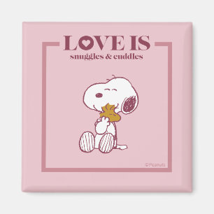 Snoopy & Woodstock - Liebe ist Schnurrbart & Cuddl Magnet