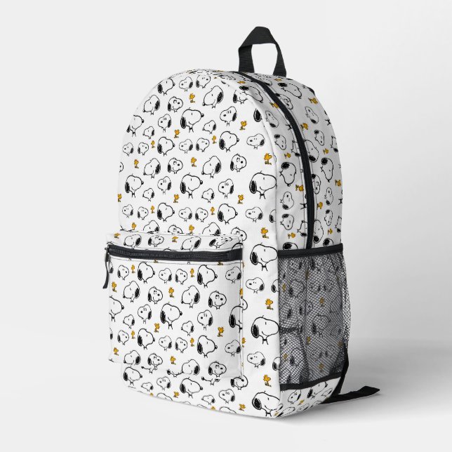 Snoopy & Woodstock Muster Bedruckter Rucksack (Rückseitige Ecke Rechts)