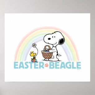 Snoopy & Woodstock - Ostern Beagle Poster