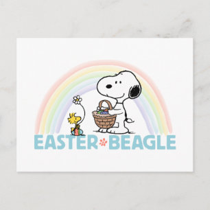 Snoopy & Woodstock - Ostern Beagle Postkarte