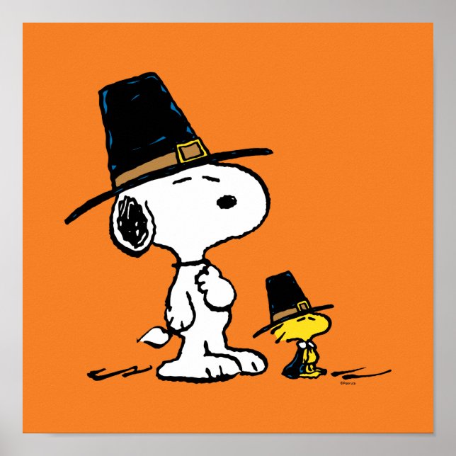 Snoopy & Woodstock Pilgrim Poster (Vorne)