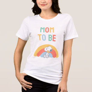 Snoopy & Woodstock Regenbogen-Baby-Party Tri-Blend Shirt