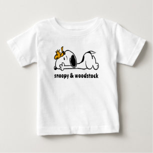Snoopy & Woodstock   Smile Giggle Laugh Baby T-shirt