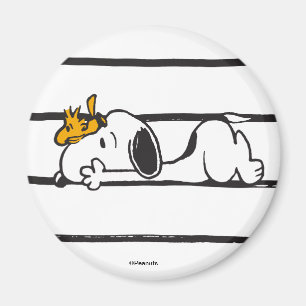 Snoopy & Woodstock   Smile Giggle Laugh Magnet