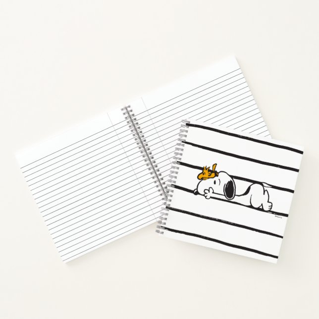 Snoopy & Woodstock | Smile Giggle Laugh Notizbuch (Innenseite)