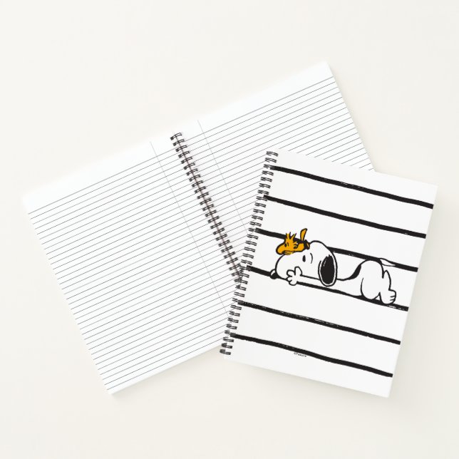 Snoopy & Woodstock | Smile Giggle Laugh Notizbuch (Innenseite)