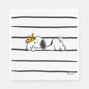 Snoopy & Woodstock Smile Giggle Laugh Serviette