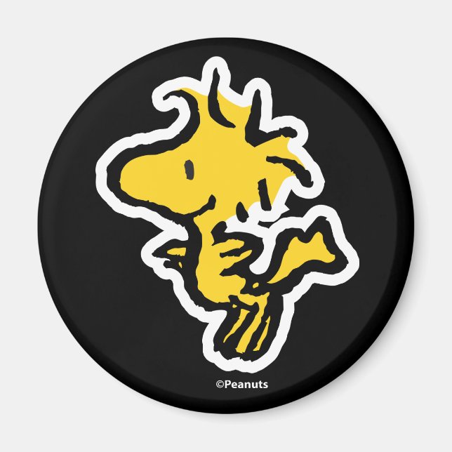 Snoopy & Woodstock Spaß & Blume Magnet (Vorne)