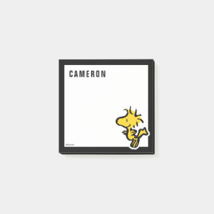 Snoopy & Woodstock Spaß & Blume   Name hinzufügen Post-it Klebezettel