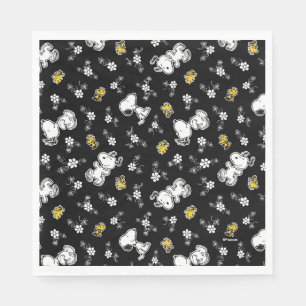 Snoopy & Woodstock Spaß & Blume Serviette