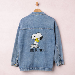 Snoopy & Woodstock-Umarmung Jeansjacke