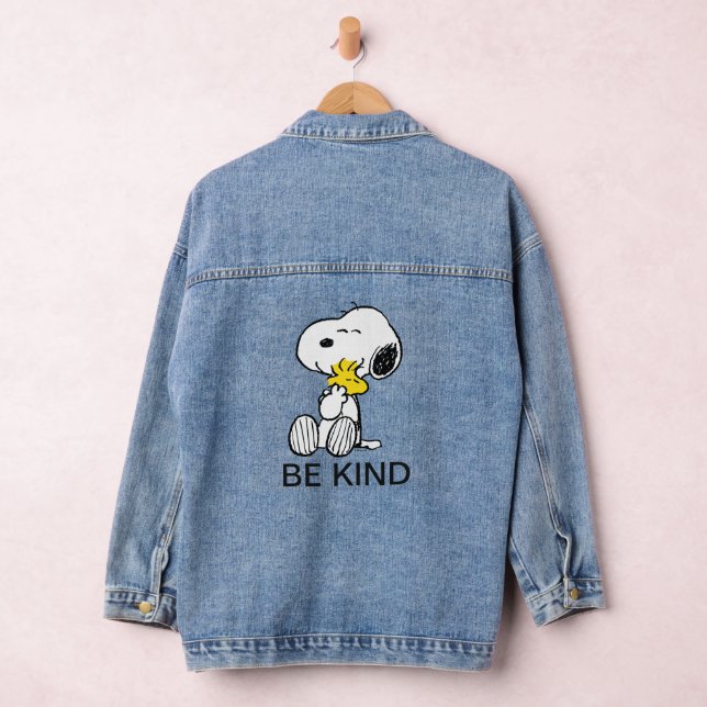 Snoopy & Woodstock-Umarmung Jeansjacke (Hangar)