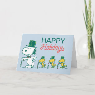 Snoopy Zylinder Pfefferminzbonbon Feiertagskarte