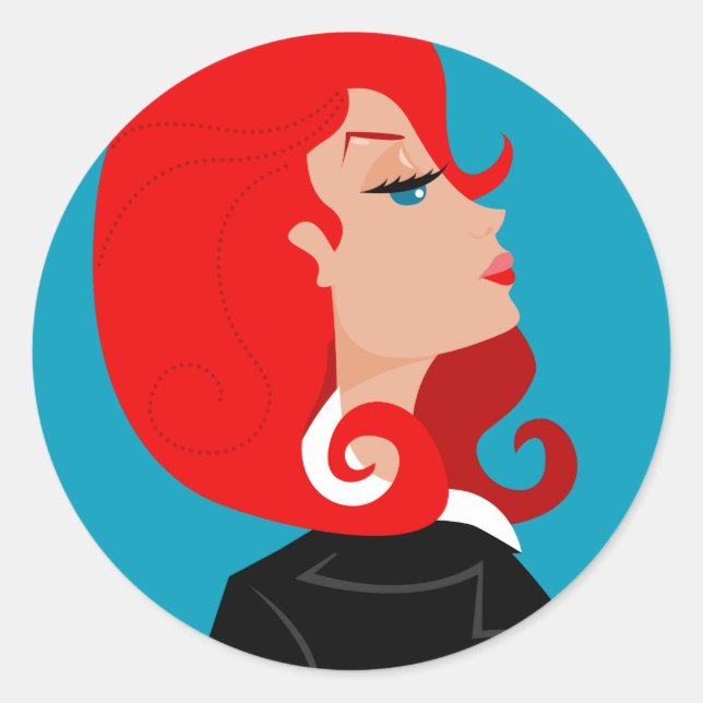 Snooty Lady Stickers (Vorderseite)