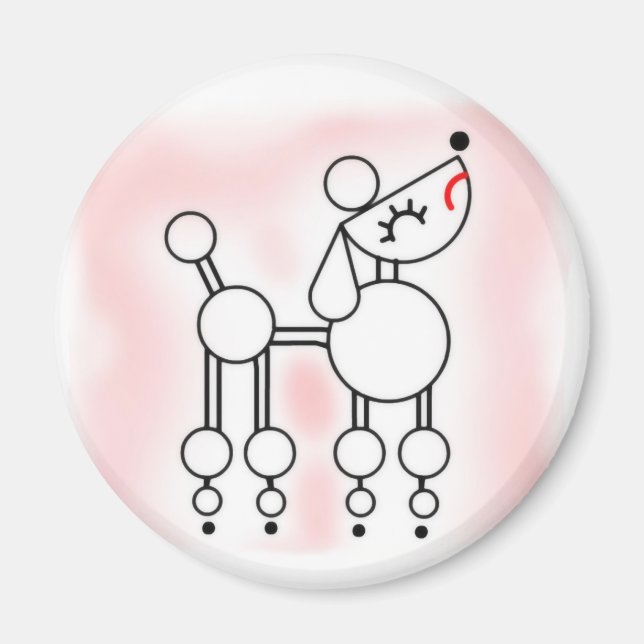 Snooty Poodle Magnet (Vorne)
