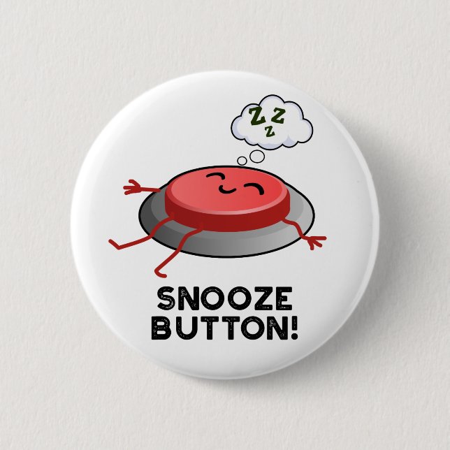 Snooze Button Funny Sleeping Puff (Vorderseite)