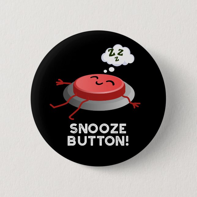 Snooze Button Funny Sleeping Puff Dark BG (Vorderseite)