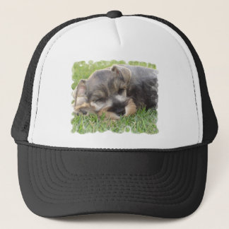 Snoozing Schnauzer-Baseball-Mütze Truckerkappe