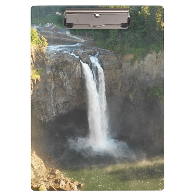 Snoqualmie Falls Foto Zwischenablage Klemmbrett (Vorderseite)