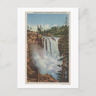 Snoqualmie Falls, WA - Blick auf Wasserfälle am ob Postkarte