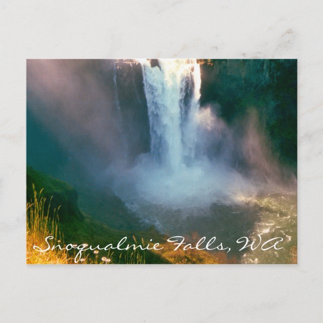 Snoqualmie Falls, WA Postkarte (Vorderseite)