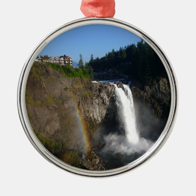 Snoqualmie Falls Washington Ornament Aus Metall (Vorne)