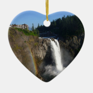 Snoqualmie fällt Washington Keramik Ornament
