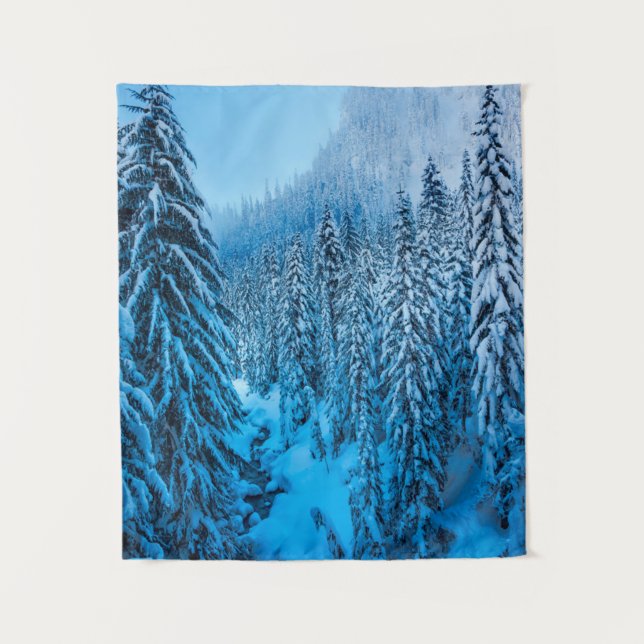 Snoqualmie Pass, Washington Staat. Wandteppich (Vorderseite)