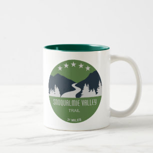 Snoqualmie Valley Trail Washington State Zweifarbige Tasse