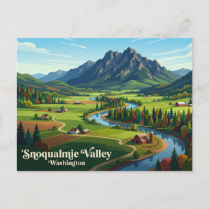 Snoqualmie Valley USA Postkarte